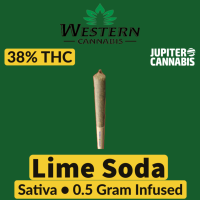 Western Cannabis Western Cannabis Lime Soda 0.5g IPR - Jupiter Cannabis Winnipeg