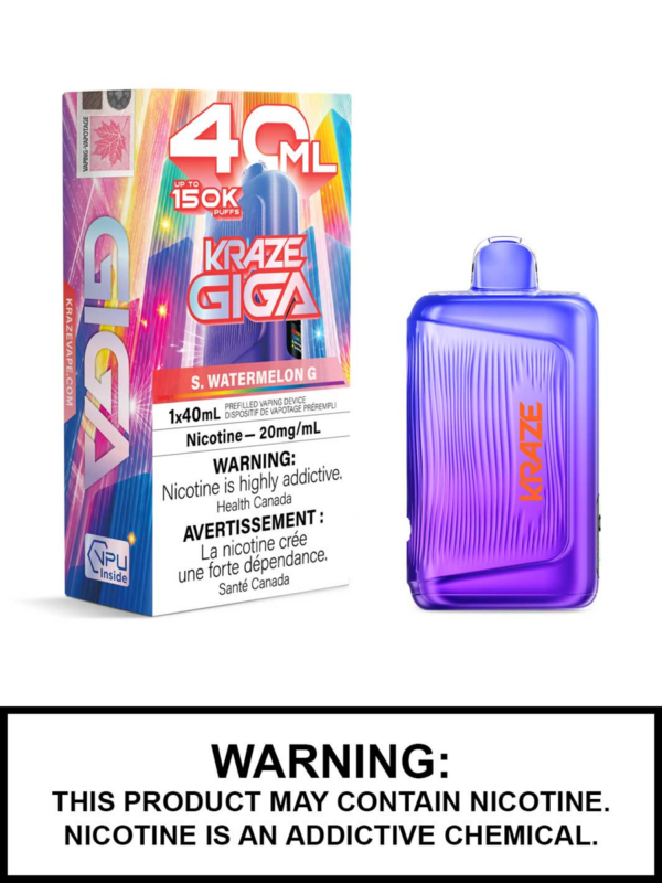 Kraze Giga – S. Watermelon G - Jupiter Cannabis Winnipeg