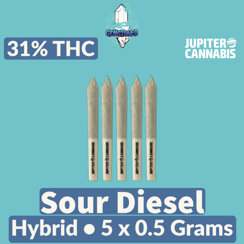 Gemstones Gemstones Sour Diesel 5 Pack - Jupiter Cannabis Winnipeg