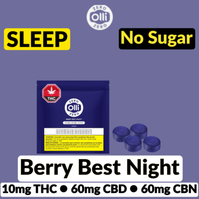 Olli Olli Berry Best Night Sugar Free Sleep Gummies - Jupiter Cannabis Winnipeg