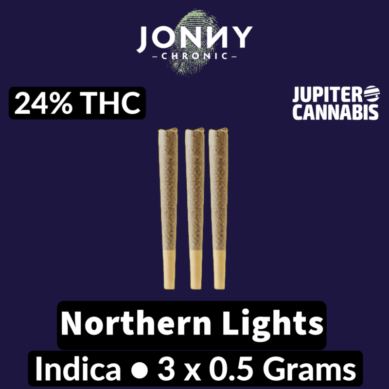Jonny Chronic Jonny Chronic Northern Lights Reefers 3 Pack - Jupiter Cannabis Winnipeg