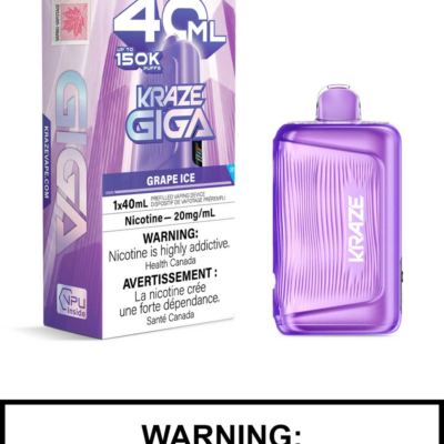 Kraze Giga – Grape Ice - Jupiter Cannabis Winnipeg