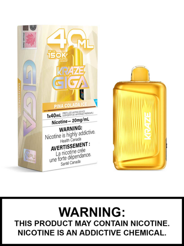 Kraze Giga – Pina Colada Ice - Jupiter Cannabis Winnipeg