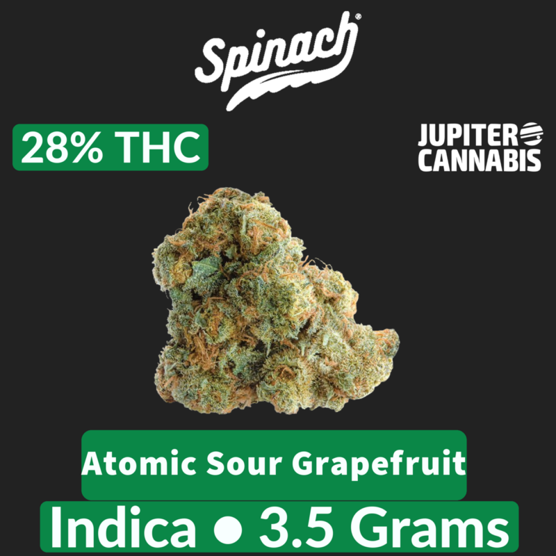 Spinach Spinach Atomic Sour Grapefruit 3.5g - Jupiter Cannabis Winnipeg