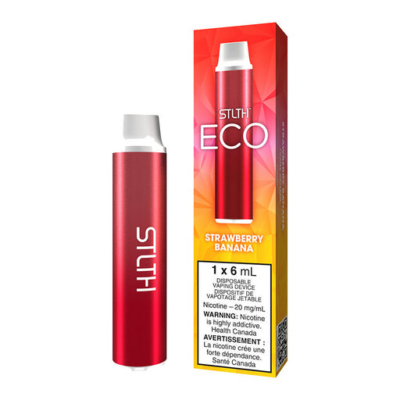 Stlth Eco Disposable – Strawberry Banana - Jupiter Cannabis Winnipeg