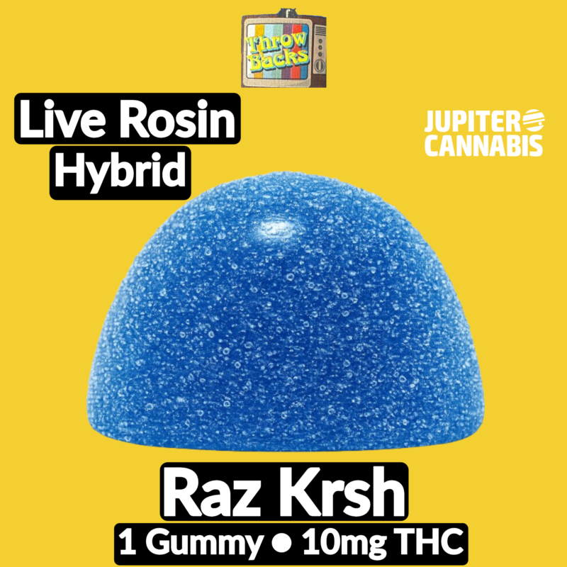 Throwbacks Throwbacks Raz Krsh Live Rosin Gummies - Jupiter Cannabis Winnipeg