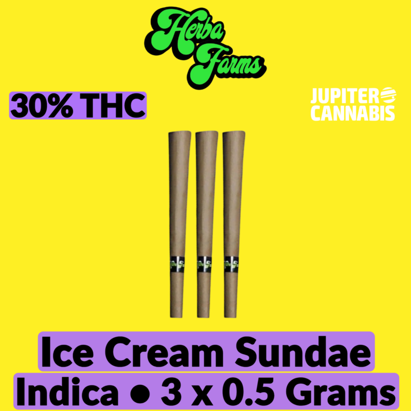 Herba Farms Herba Farms Blunts Ice Cream Sundae 3 Pack - Jupiter Cannabis Winnipeg