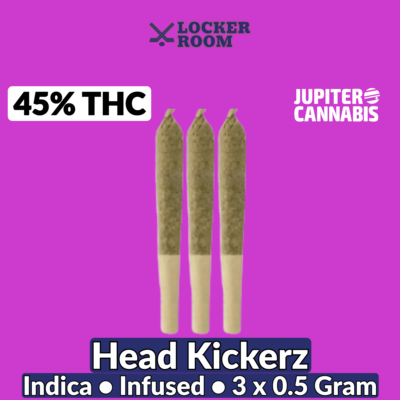 Locker Room Locker Room Head Kickerz Infused 3 Pack - Jupiter Cannabis Winnipeg