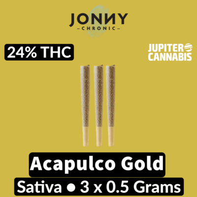 Jonny Chronic Jonny Chronic Acapulco Gold Reefers 3 Pack - Jupiter Cannabis Winnipeg