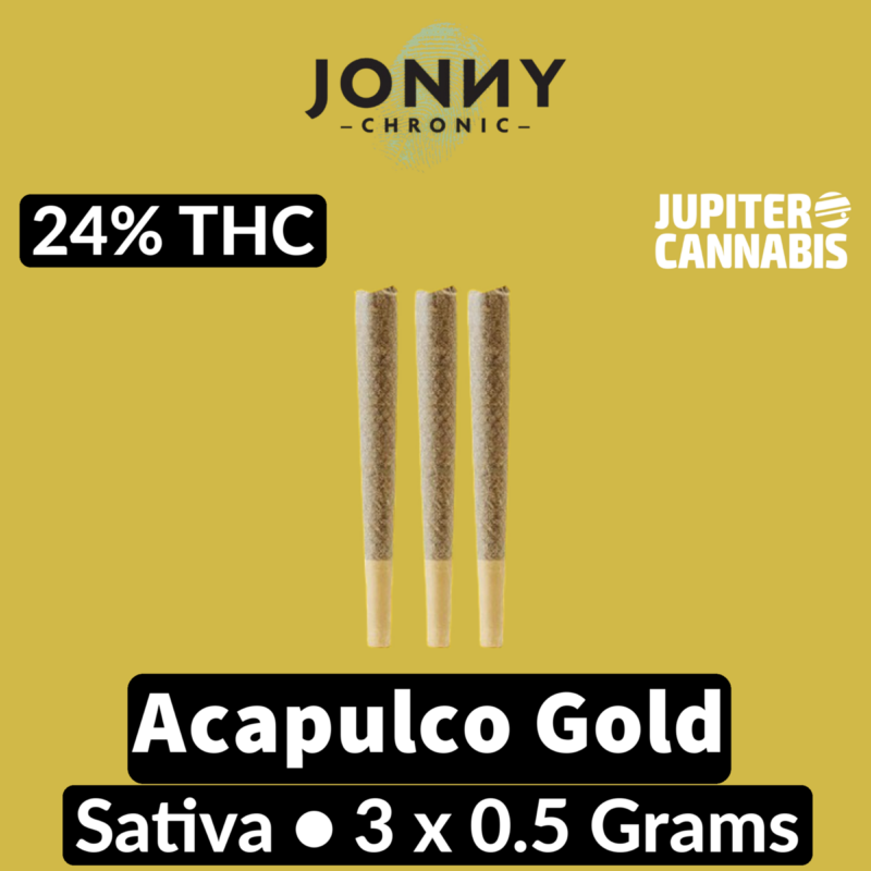 Jonny Chronic Jonny Chronic Acapulco Gold Reefers 3 Pack - Jupiter Cannabis Winnipeg