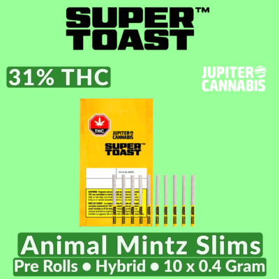 Super Toast Super Toast Animal Mintz Slims Animal Mintz 10 Pack - Jupiter Cannabis Winnipeg