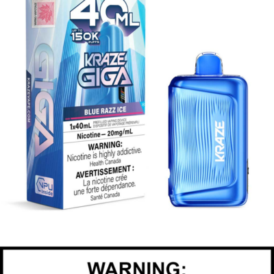 Kraze Giga – Blue Razz Ice - Jupiter Cannabis Winnipeg
