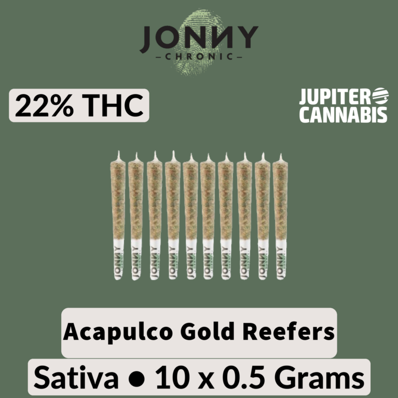 Jonny Chronic Jonny Chronic Acapulco Gold Reefers 10 Pack - Jupiter Cannabis Winnipeg