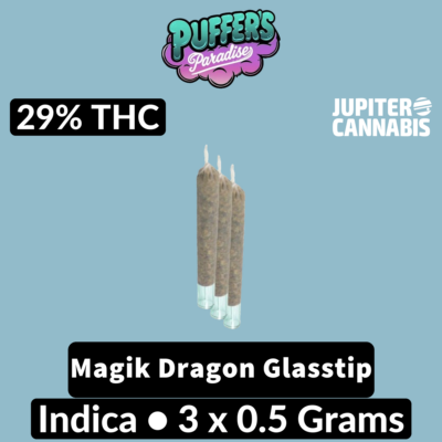 Puffer'S Paradise Puffer’s Paradise Magik Dragon Glasstip 3 Pack - Jupiter Cannabis Winnipeg