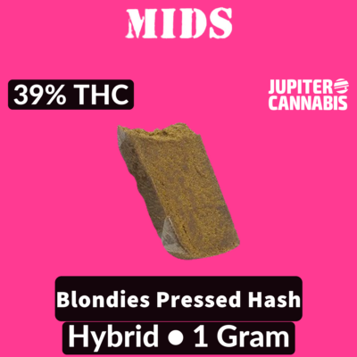 Mids Mids Blondies Pressed Hash 1g - Jupiter Cannabis Winnipeg