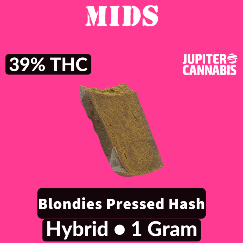 Mids Mids Blondies Pressed Hash 1g - Jupiter Cannabis Winnipeg