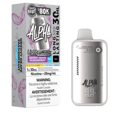 Flavour Beast Alpha – L.S. Groovy Grape Passionfruit Iced 20MG - Jupiter Cannabis Winnipeg