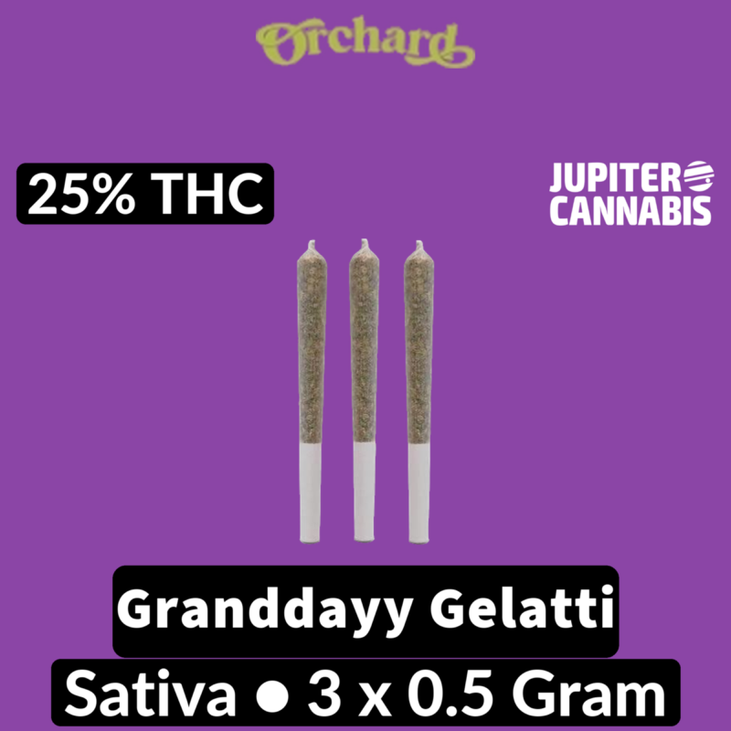 Orchard Orchard Granddaddy Gelatti 3 Pack - Jupiter Cannabis Winnipeg