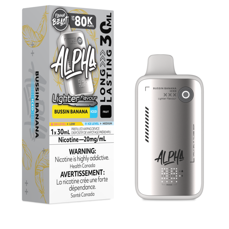 Flavour Beast Alpha – L.S. Bussin Banana Iced 20MG - Jupiter Cannabis Winnipeg