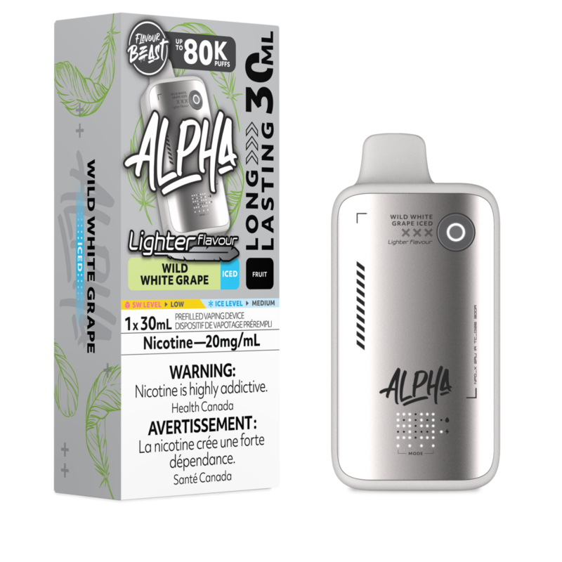 Flavour Beast Alpha – L.S. Wild White Grape Iced 20MG - Jupiter Cannabis Winnipeg