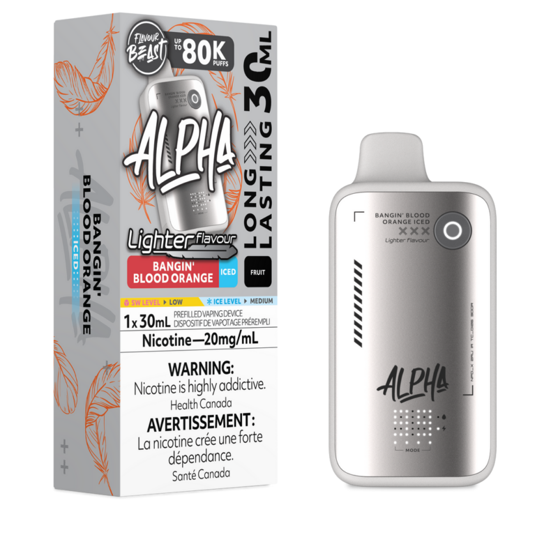 Flavour Beast Alpha – L.S. Bangin’ Blood Orange Iced 20MG - Jupiter Cannabis Winnipeg