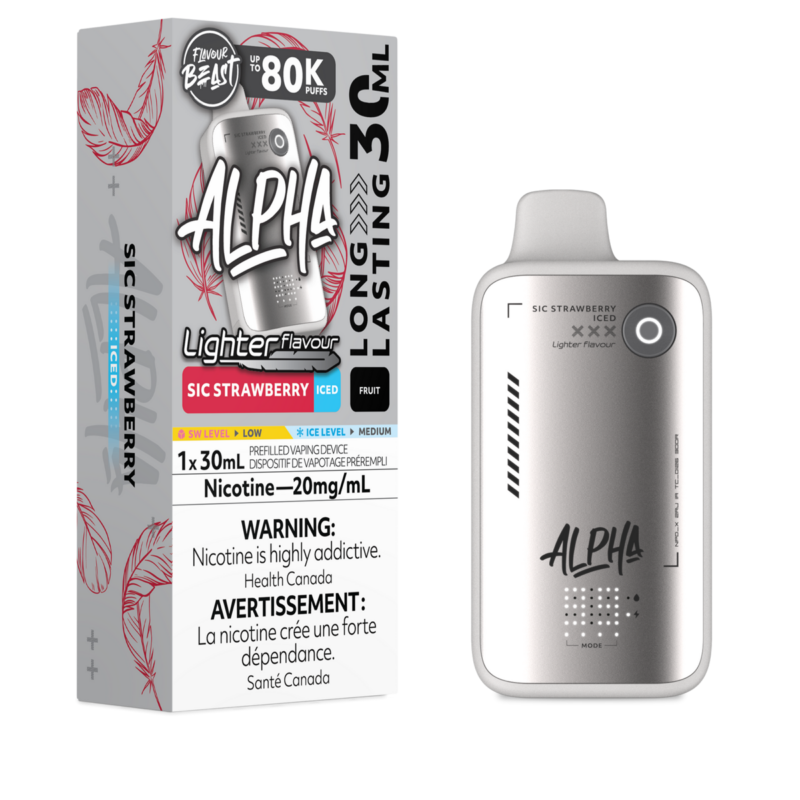 Flavour Beast Alpha – L.S. Sic Strawberry Iced 20MG - Jupiter Cannabis Winnipeg
