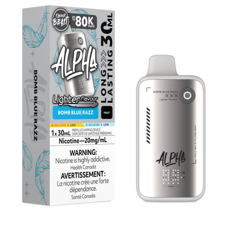 Flavour Beast Alpha – L.S. Bomb Blue Razz 20MG - Jupiter Cannabis Winnipeg