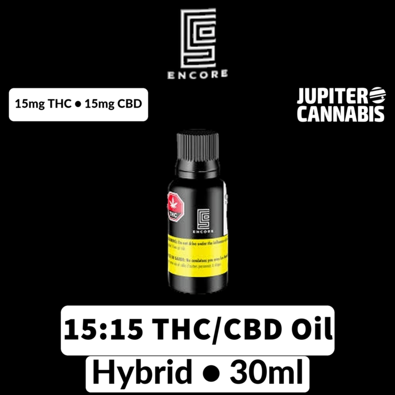 Encore Encore 15:15 THC/CBD Drops - Jupiter Cannabis Winnipeg