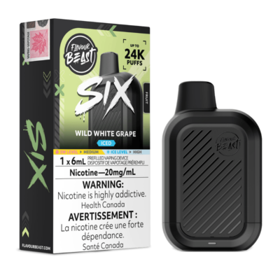 Flavour Beast Six – Wild White Grape Iced 20MG - Jupiter Cannabis Winnipeg
