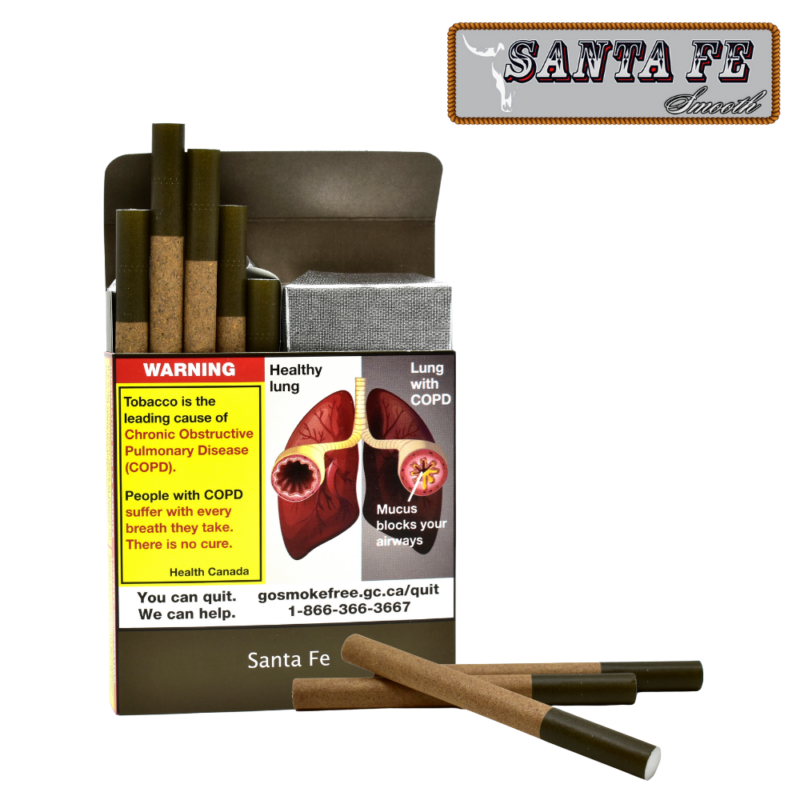 Santa Fe Smooth Filtered Little Cigars 20 Pack - Jupiter Cannabis Winnipeg