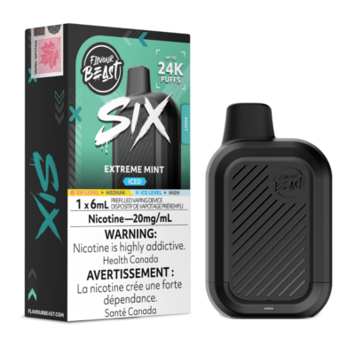 Flavour Beast Six – Extreme Mint Iced 20MG - Jupiter Cannabis Winnipeg