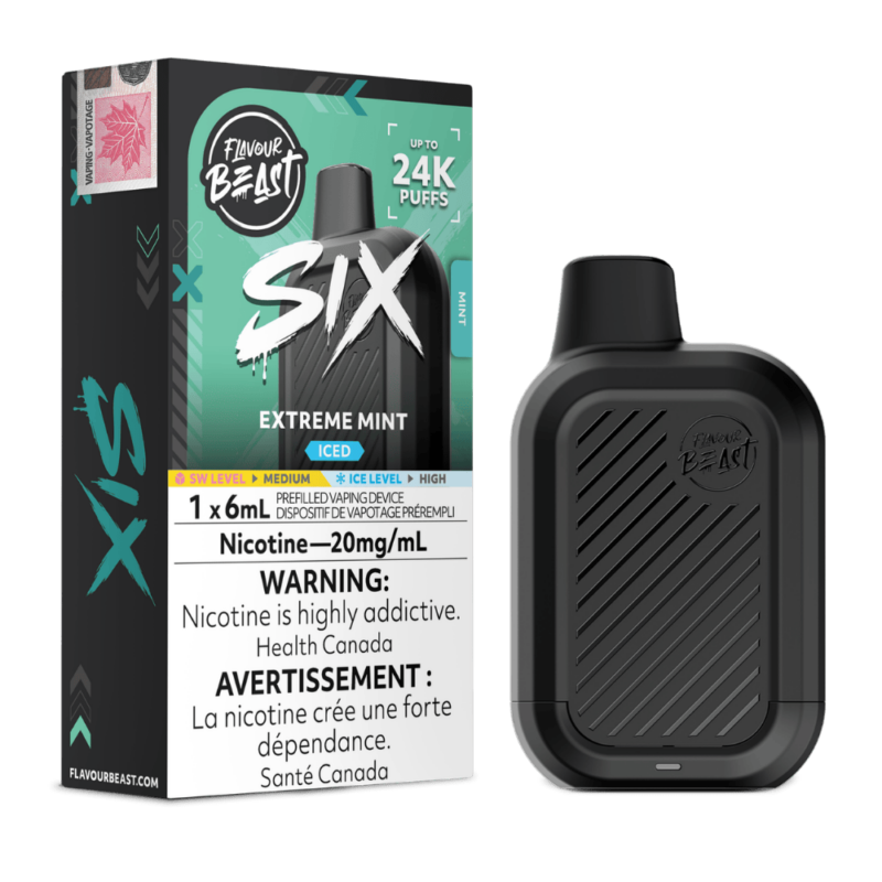 Flavour Beast Six – Extreme Mint Iced 20MG - Jupiter Cannabis Winnipeg