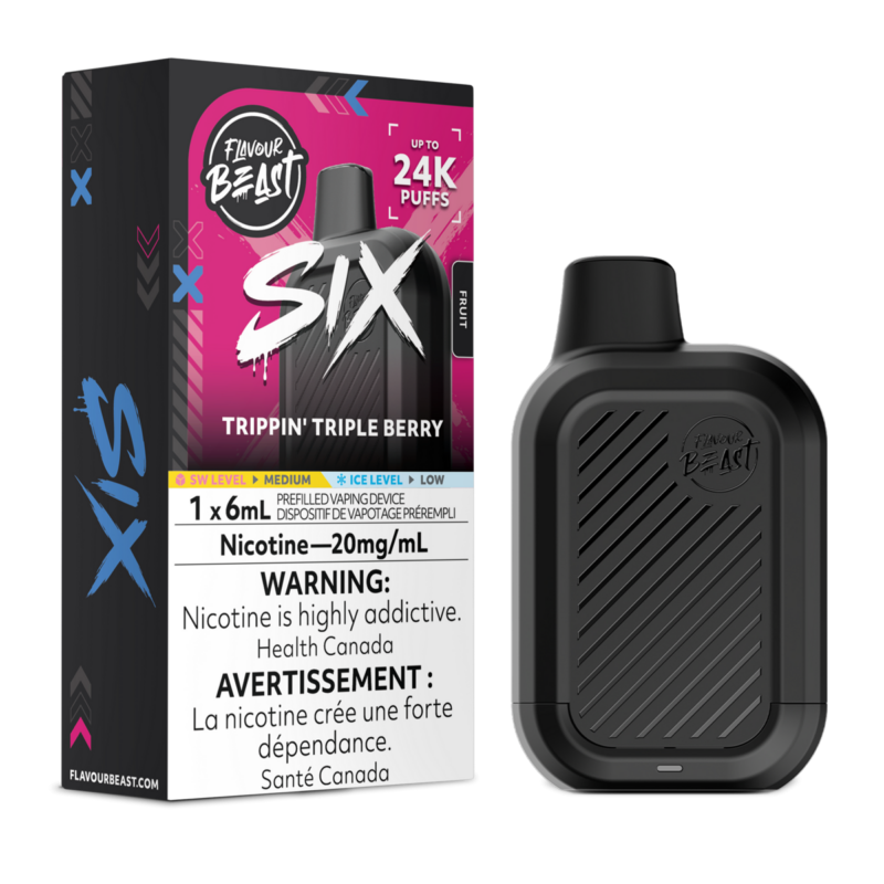 Flavour Beast Six – Trippin’ Triple Berry 20MG - Jupiter Cannabis Winnipeg