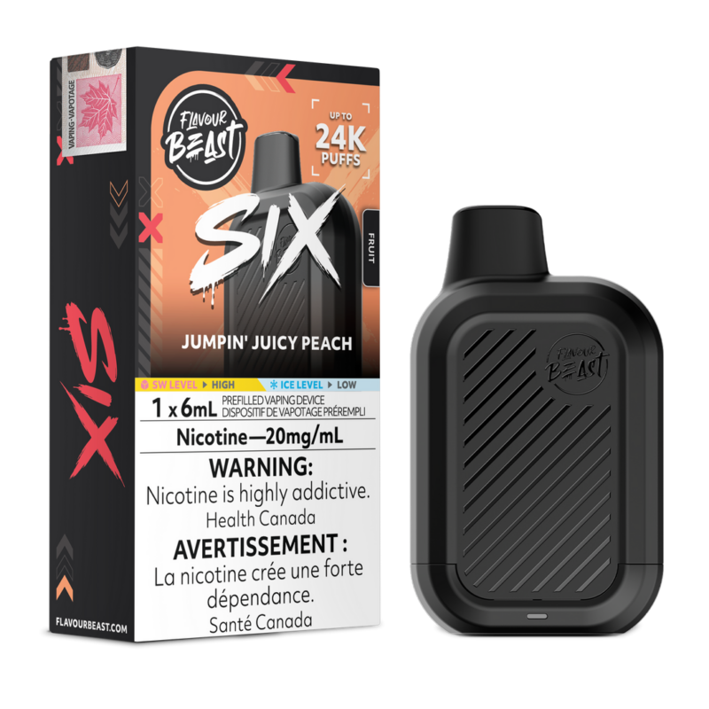 Flavour Beast Six – Jumpin’ Juicy Peach 20MG - Jupiter Cannabis Winnipeg