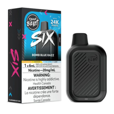 Flavour Beast Six – Bomb Blue Razz 20MG - Jupiter Cannabis Winnipeg