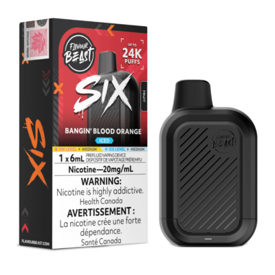 Flavour Beast Six – Bangin’ Blood Orange Iced 20MG - Jupiter Cannabis Winnipeg